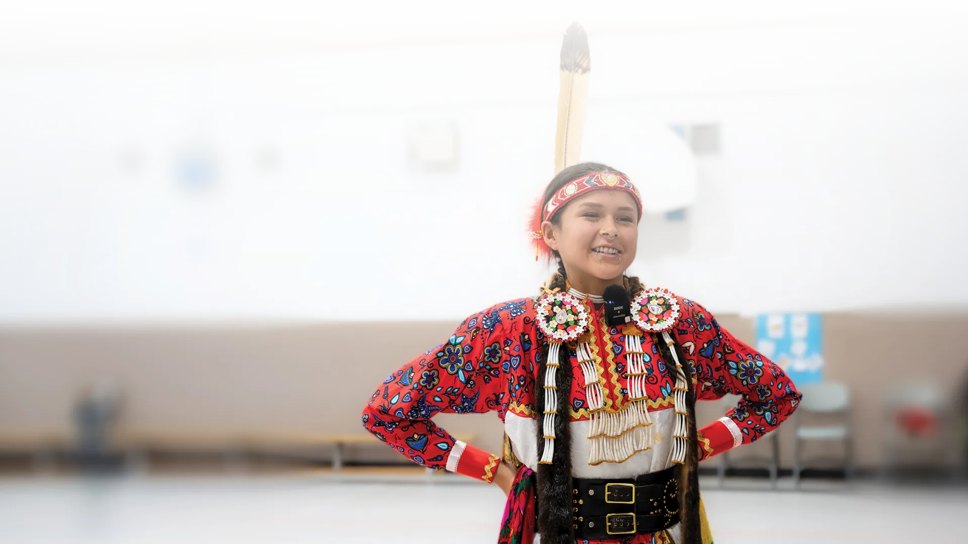 Student-led Powwow and Drum Circle at Vance Chapman School celebrating Anishinaabe culture